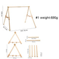 Newborn play gym – natural beech wood arch