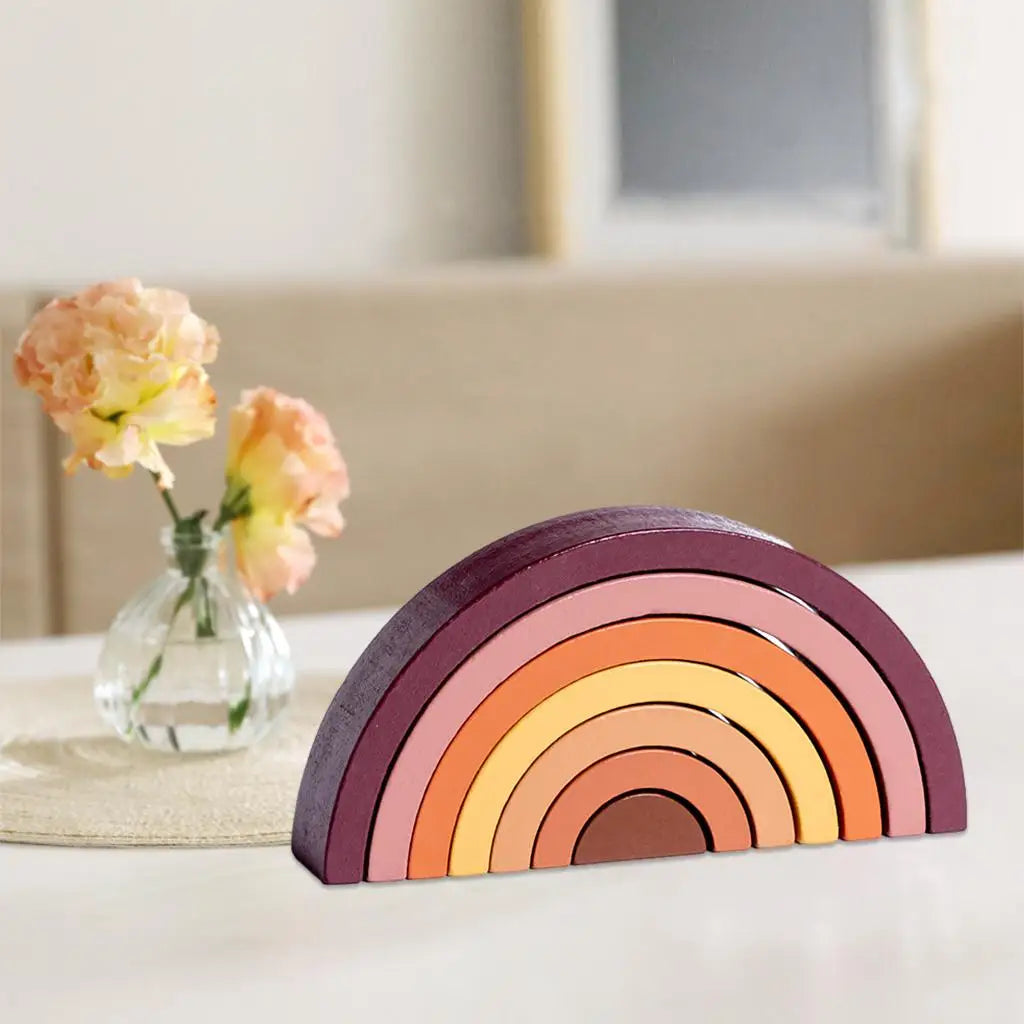 Rainbow stacker arches nested inside each other