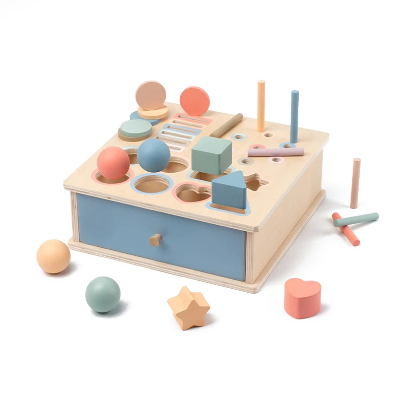 Natural wood educational toy for children ages 3-5